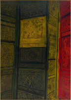 Andrew Verster; Interior with Screens, two
