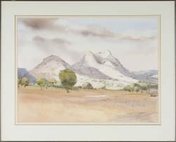Walter Westbrook; Landscape with Mountains and Trees