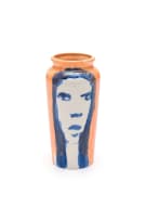 Beezy Bailey; Ceramic vase with portrait and animal motif