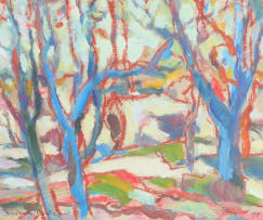 Herbert Coetzee; Landskap met Bome II (Landscape with Trees II)