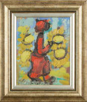 Frans Claerhout; Figure with Sunflowers