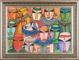 Charles Sekano; A Group of Tribal Figures