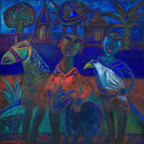 Jan Vermeiren; Figures with Animals and Bird