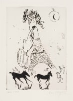 Marc Chagall; La Tour Eiffel, from the VVV portfolio