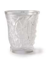 Lalique; Lalique clear crystal vase, designed 1930, post 1945