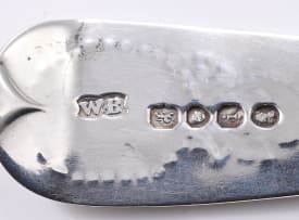 A George IV silver 'Fiddle' pattern berry spoon, William Bateman I, London, 1824