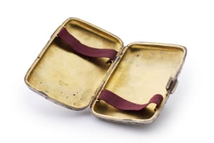 A Victorian silver cigarette case, Minshull & Latimer, Birmingham, 1894