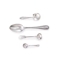 Four miscellaneous English silver spoons, various makers and dates