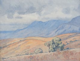 Jacob Hendrik Pierneef; Landscape with Mountains