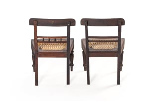Two Cape stinkwood Regency children's chairs, South Africa, 19th century