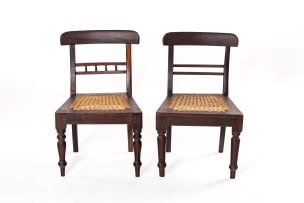 Two Cape stinkwood Regency children's chairs, South Africa, 19th century