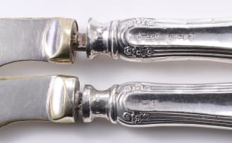 A George V silver fruit set, Levi & Salaman Ltd, Sheffield, 1920
