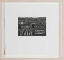 Linga Diko; Untitled (Street Scene with Houses)
