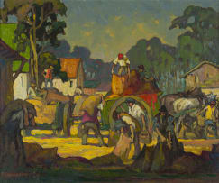 Longford Macdonald; Labourers with Horse and Cart