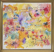 Hazel Frankel; Abstract Composition in Yellow