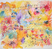 Hazel Frankel; Abstract Composition in Yellow