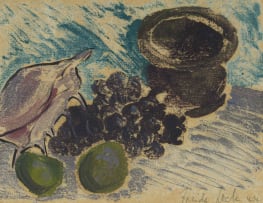 Freida Lock; Still Life with Fruit and Shell