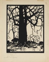 Jacob Hendrik Pierneef; Wilgerboom in die Winter (Willow Tree in Winter) (Nilant 78)