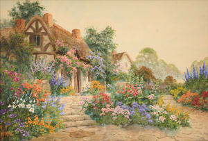 Joseph Halford Ross; An English Country Garden