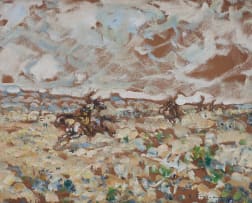 Julius Seyler; Blackfeet on Horseback