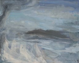 Jean Welz; Abstract Landscape with Mountain