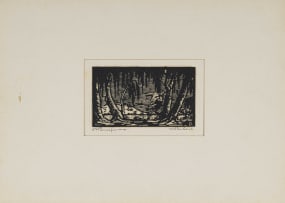 Jacob Hendrik Pierneef; Boomstamme (Tree Trunks) (Nilant 82)