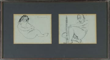 Jean Welz; Reclining Nudes, two