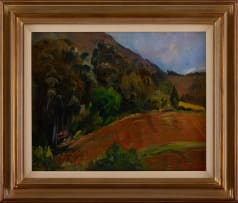 Florence Zerffi; Landscape with Trees