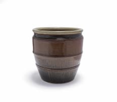 Digby Hoets; Large floor vase with ridged decoration