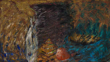 Regi Bardavid; Composition with Fish and Insect