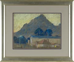 Sydney Carter; Houses in a Landscape