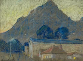 Sydney Carter; Houses in a Landscape