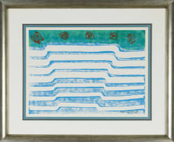 Bettie Cilliers-Barnard; Flowers in an Abstract Landscape