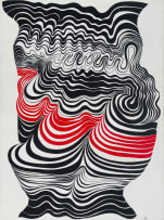 Cecily Sash; Red/Black, from the Minoan series