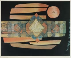 Larry Scully; Untitled (Abstract in Orange)