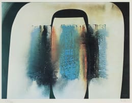 Larry Scully; Untitled (Abstract Composition in Blue)