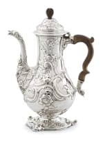 A George III silver coffee pot, Francis Butty & Nicholas Dumee, London, 1765