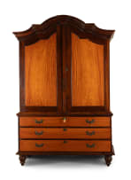 Cape stinkwood and yellowwood armoire, 19th century