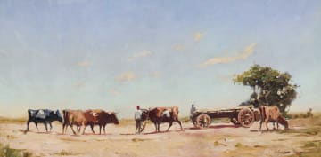 Adriaan Boshoff; Cattle Pulling Wagon