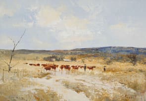 Christopher Tugwell; Landscape with Cattle Herder