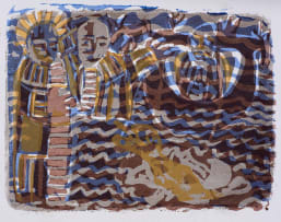 Azaria Mbatha; Untitled (Jesus Walks on Water I)