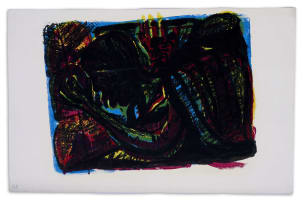 Azaria Mbatha; Untitled (Abstracted Praying Figure I)