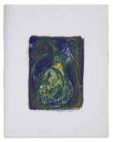 Azaria Mbatha; Untitled (Inverted Bust in Blue)
