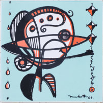Dirk Meerkotter; Untitled (Abstract Composition in Teal)