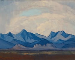 Jacob Hendrik Pierneef; Landscape with Mountains