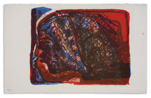Azaria Mbatha; Side Profile in Orange and Blue