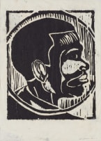Hezbon Owiti; Untitled (Head in Profile)