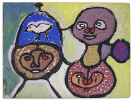 Muraina Oyelami; Untitled (Three Faces)