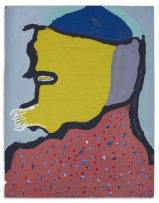 Jacob Afolabi; Untitled (Abstracted Figure in Profile)