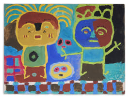 Rufus Ogundele; Untitled (Composition with Figures)